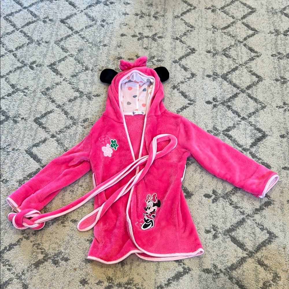 Pink Minnie Mouse Robe